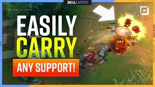 The EASY Way to CARRY BAD SUPPORT Players - ADC Guide