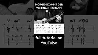 MORGEN KOMMT DER WEIHNACHTSMANN - Jazzy Ukulele Chord Melody Tutorial #ukulele  #ukuleletutorial