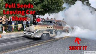 Crazy Cars Send It Leaving Car Show