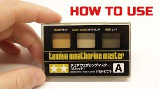 How to use Tamiya Weathering Master  Tutorial for beginners