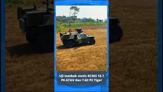 Uji tembak statis RCWS P6 ATAV dan P2 Tiger #keuatanmiliterindonesia2023