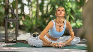15 Min Full Body Yoga For Stress & Anxiety  Gentle Compassionate Yoga