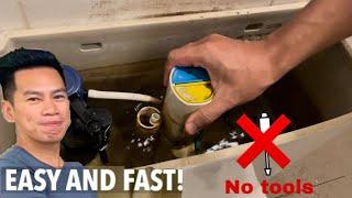 How To Fix The Push Button Cistern Toilet Flush No Tools Required - Easy And Fast