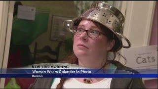 Pastafarian gets to wear strainer on head in license photo