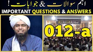 012-A  Important Question & Answers by Engineer Muhammad Ali Mirza  EMAM  English Sub