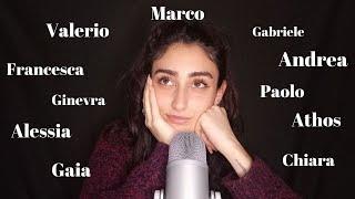 ASMR ITA  SUSSURRO I VOSTI NOMI  INTENSE WHISPERING HANDS MOVEMENTS