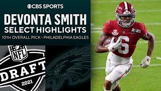 Devonta Smith Select Highlights  10th Overall Pick  2021 Draft  CBS Sports HQ