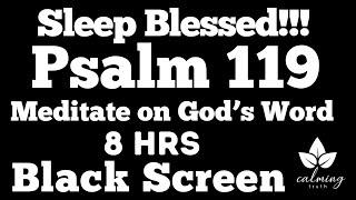 Psalm 119 Psalm For Sleep Black Screen - Meditate On Gods Word