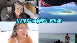 FLY WITH ME TO THE MALDIVES - TRAVEL VLOG  PAIGE