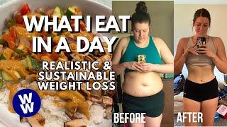 WHAT I EAT IN A DAY FOR WEIGHT LOSSMAINTENANCE  WeightWatchers  amazon unboxing bbq rice bowl