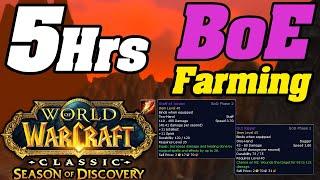 5Hrs Of BoE Farming In Season Of Discovery Phase 2  WoW Classic