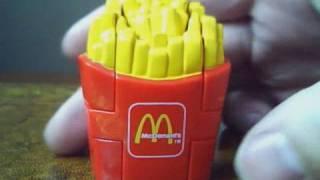 1990 McDonalds Transformers McDinos Fryceratops Food Changeables