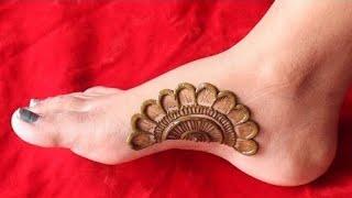 Special feet Arabic Mehndi Design2020  New Big Floral Mehndi  Easy Mehndi Designs