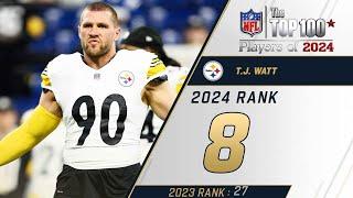 8 TJ Watt LB Steelers  Top 100 Players of 2024