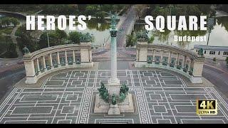 BUDAPEST Hősök tere  Heroes Square - Drone 4K - The best place in Budapest