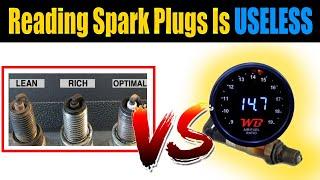 How To Read A Spark Plug Vs Using An AFR Wideband O2 Sensor Gauge  Reading Spark Plug Tuning