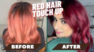 HOW I TOUCH UP + REFRESH MY RED HAIR using manic panic vampire red 