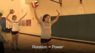 Hitting Youth Volleyball