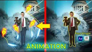 After Effects Free Plug-in Tutorial loopFlow 2D image Animate still photos after effects tutorial