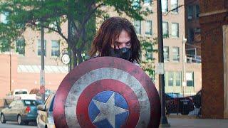 캡틴 vs 윈터 솔져 도로 전투 장면  캡틴 아메리카 윈터 솔져 Captain America Winter Soldier 2014 4K
