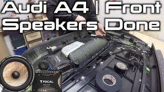 Audi A4 Front Speakers Installed  Focal PS165-fx