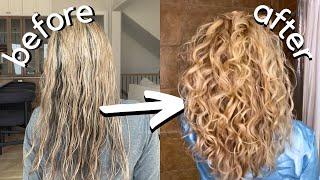 HOW TO DIFFUSE WAVY HAIR more volume & definition