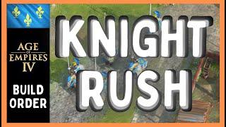 How to French KNIGHT RUSH  Age of Empires 4 French Build Order