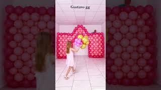 BALLOON CASTLE  Balloon decoration ideas  birthday decoration ideas at home #tiktok  #balloon