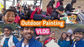 VLOG  Outdoor painting in Nature  @Aryanvermastudios