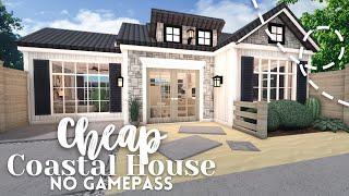  bloxburg  ꒰ 20k ꒱ cheap coastal single mom roleplay house ꒰ no gamepass build with tour ꒱
