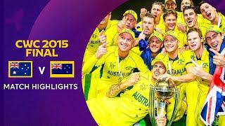 Cricket World Cup 2015 Final Australia v New Zealand  Match Highlights