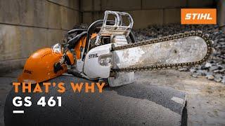 STIHL GS 461  The new concrete cutter  Thats why