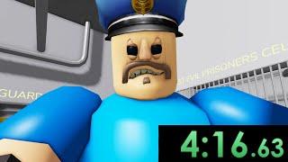 I Got the World Record in Barrys Prison Run Roblox..