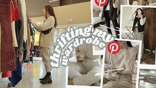Thrifting My Pinterest FallWinter Wardrobe  THRIFT WITH ME & TRY-ON HAUL