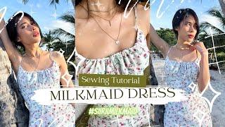 DIY Milkmaid Dress - Step by steps sewing tutorial + Pattern download