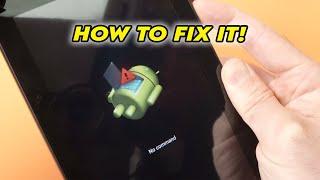 Android Tablet How to Fix No Command Error