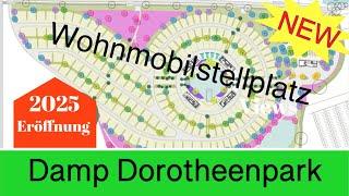 Damp Dorotheenpark ein Wohnmobilstellplatz der Superlative entsteht. Eröffnung 2025