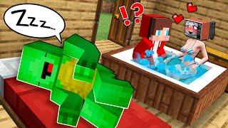 TV WOMAN is cheating with JJ? JJ fell in love with TV WOMAN SWIMSUIT in Minecraft - Maizen