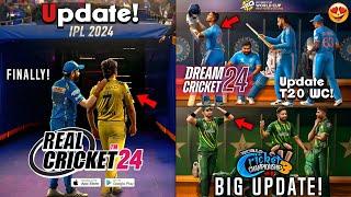 Real Cricket 24 1.7 New Update x Dream Cricket 24 T20 World Cup 2024 Update & WCC3 Mega Update