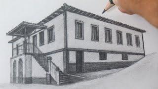 Como desenhar uma Casa de Fazenda
