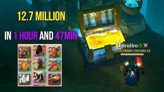 12.7 million in 1 hour and 47 l without cuts l Solo Static Dive Dungeon