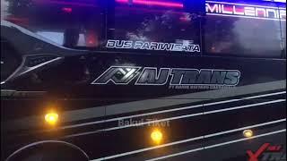 Bus Pariwisata AJ Trans keluar garasi... #bus #buspariwisata #busmania