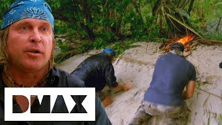 Cody And Joe Battle To Protect Fire From Rain And High Tides  Dual Survival