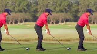 CHARLIE WOODS GOLF SWING - SLOW MOTION - TIGER WOODS SON_