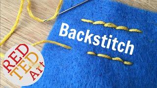 Backstitch How To - Basic Sewing Embroidery & Hand Sewing