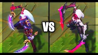 Blood Moon Katarina vs PROJECT Katarina Epic Skins Comparison League of Legends