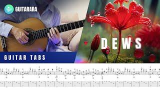 Dews - Alexandra Voloshina  Classical Guitar  GUITAR TABSSHEET