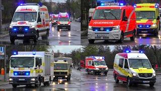  MANV im Berliner Olympiastadion ️ Alarmfahrten 》Neue KTW Typ B uvm.  Berliner Feuerwehr & ASB