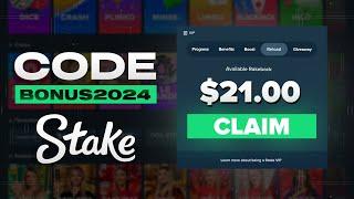 $21 STAKE PROMO CODE  BONUS2024