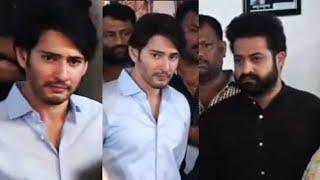 Jr NTR and Mahesh Babu Visuals @ Superstar Krishna House  Manastars